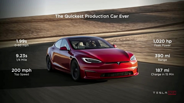 Скромно и со вкусом: Tesla Model S Plaid дебютировал как «лучший автомобиль на планете»