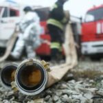В Хабаровске ликвидировали открытое горение на складе с пластиком
