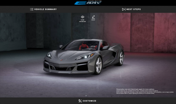 Chevrolet случайно рассекретил гибридный спорткар Corvette E-Ray